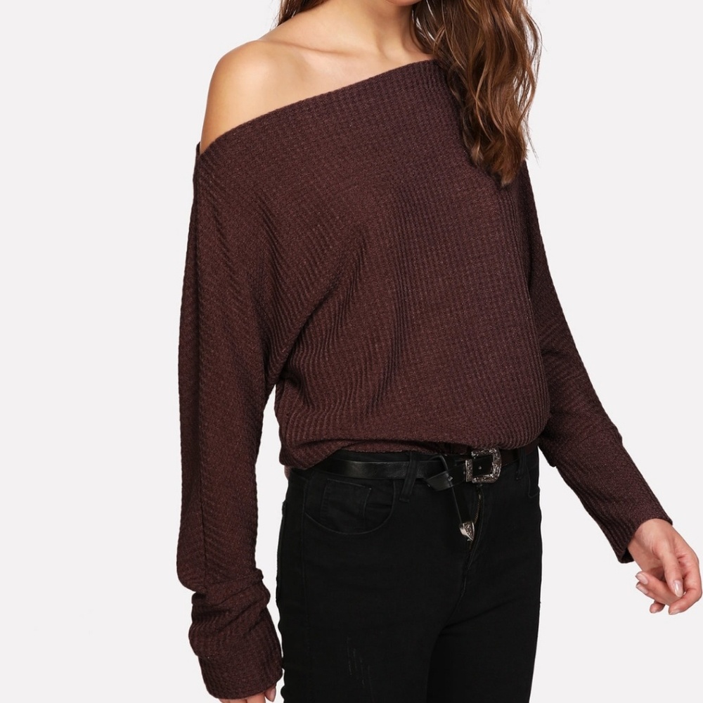 Off the Shoulder Sweater Top